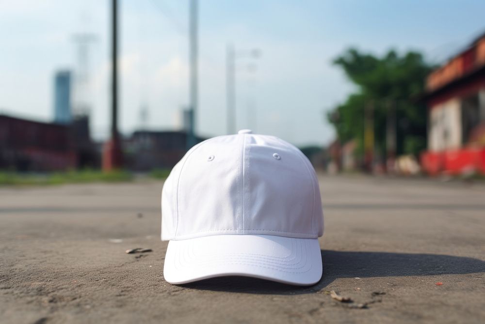 Cap white headgear headwear.