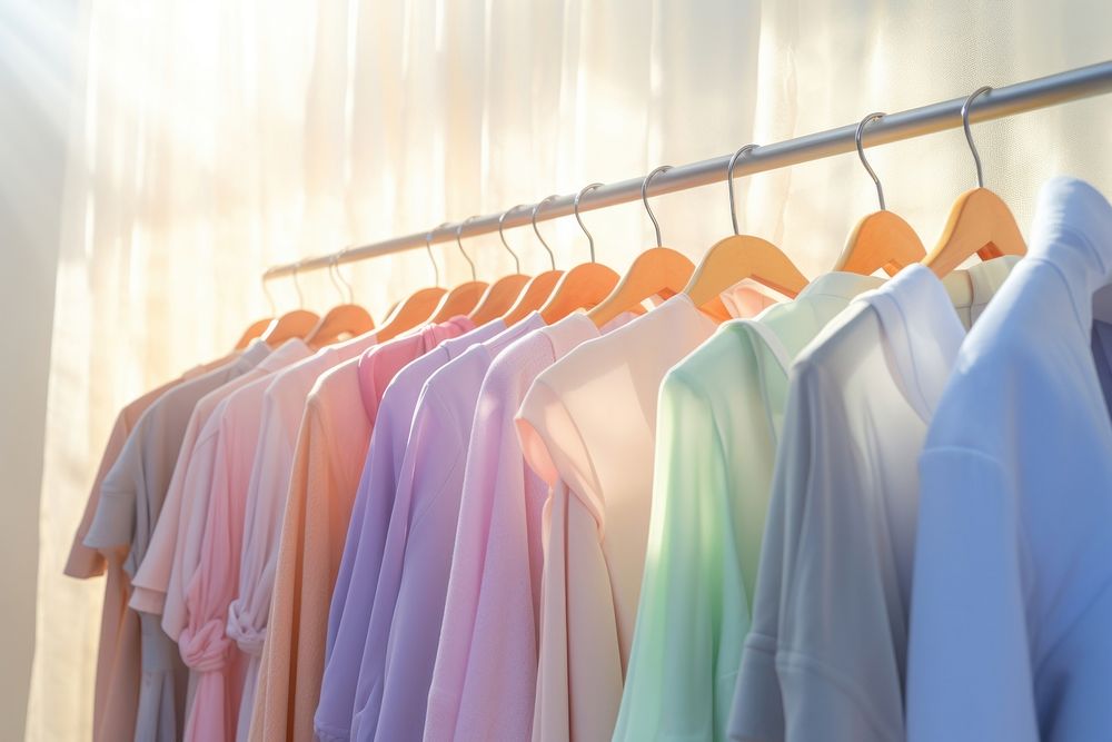 Outstore clothesline consumerism arrangement. AI generated Image by rawpixel.
