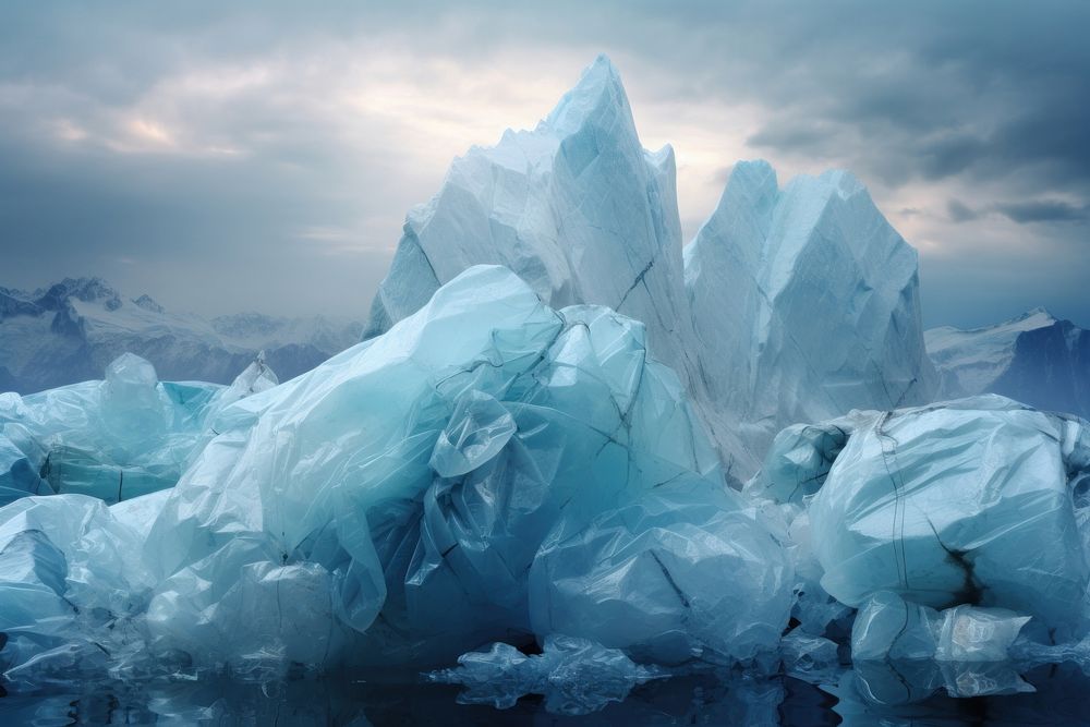 Ice mountain outdoors iceberg. AI generated Image by rawpixel.