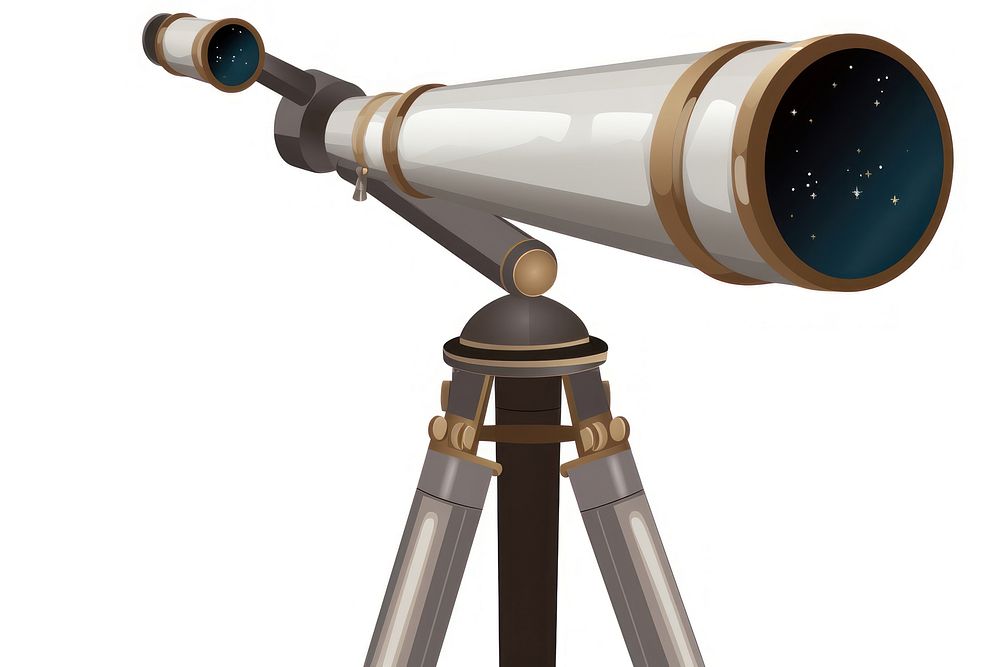 Telescope astronomy surveillance binoculars. AI generated Image by rawpixel.