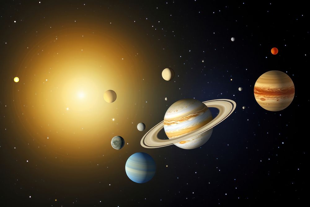 Solar system space astronomy universe. AI generated Image by rawpixel.
