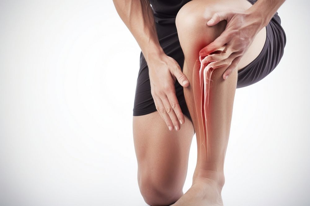 Joint adult pain knee. AI generated Image by rawpixel.