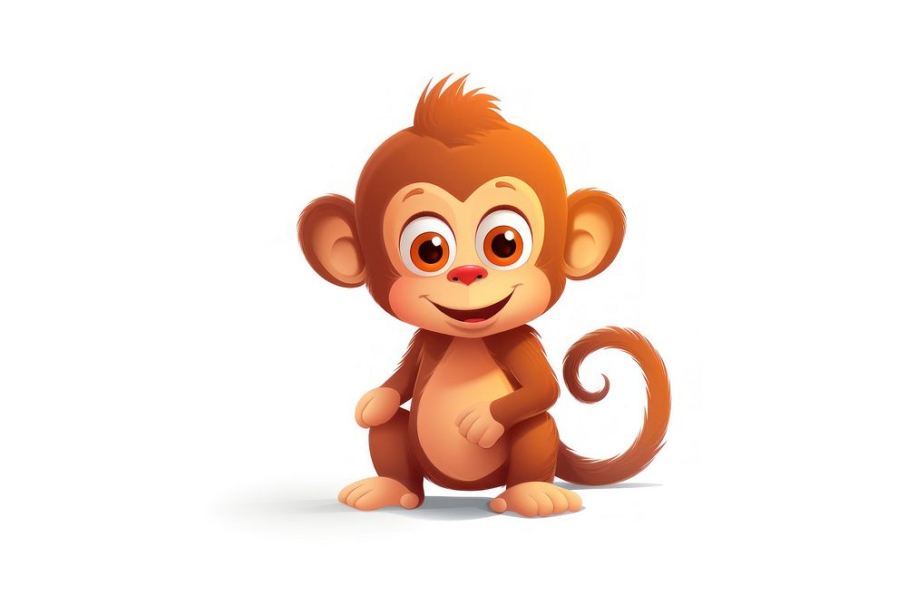 Monkey cartoon mammal animal. | Premium Photo Illustration - rawpixel