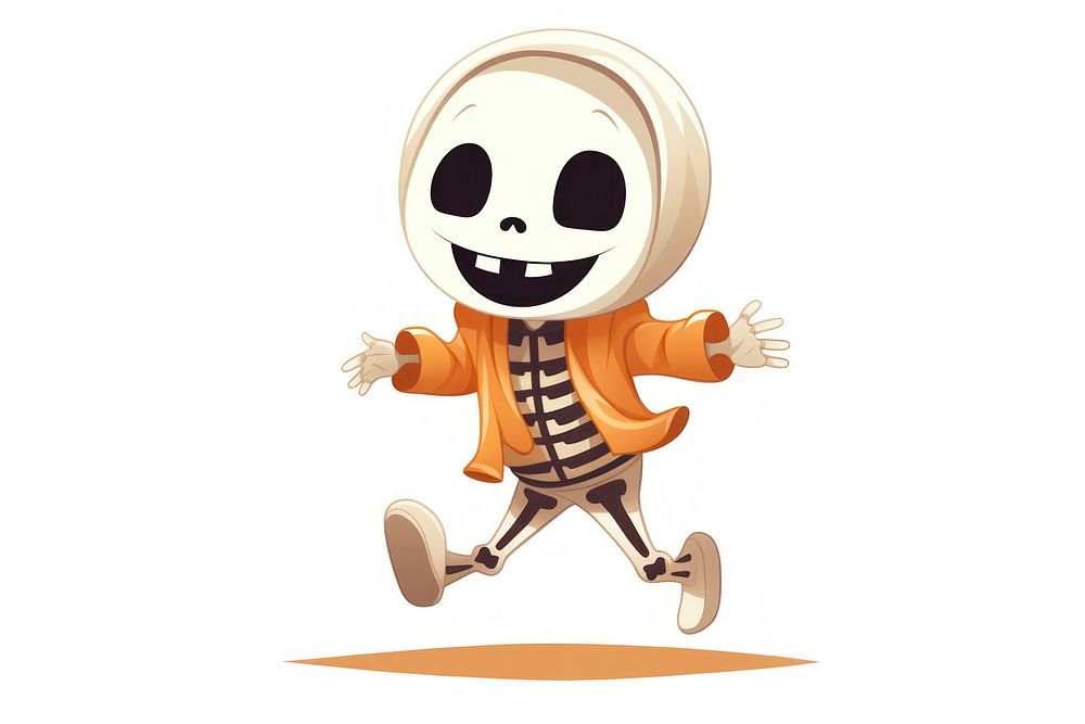 Skeleton anthropomorphic jack-o'-lantern representation. AI generated Image by rawpixel.