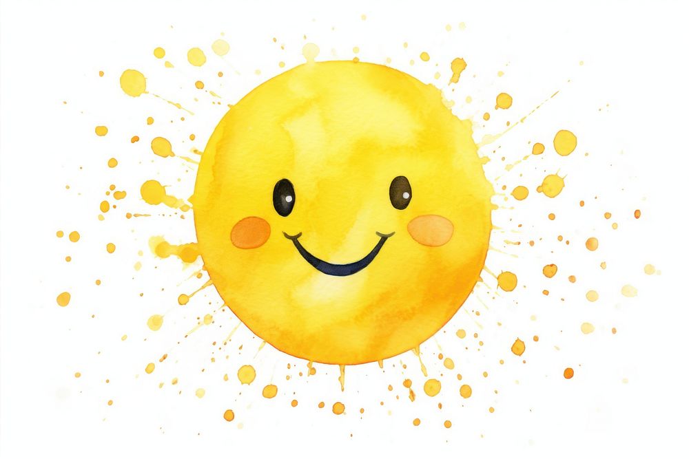 Smiley anthropomorphic happiness cheerful. AI generated Image by rawpixel.