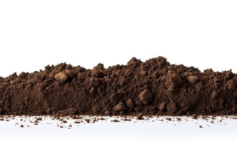 Soil white background ingredient chocolate. AI generated Image by rawpixel.
