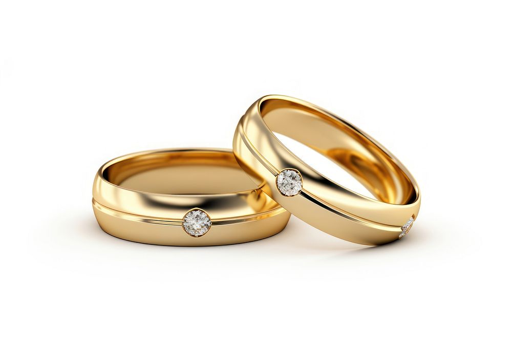 Wedding rings gemstone jewelry diamond. AI generated Image by rawpixel.