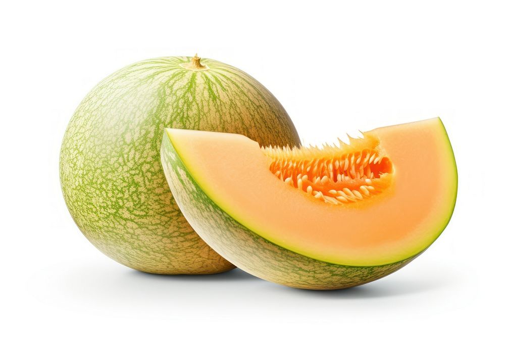 Melon piece fruit plant food. AI generated Image by rawpixel.