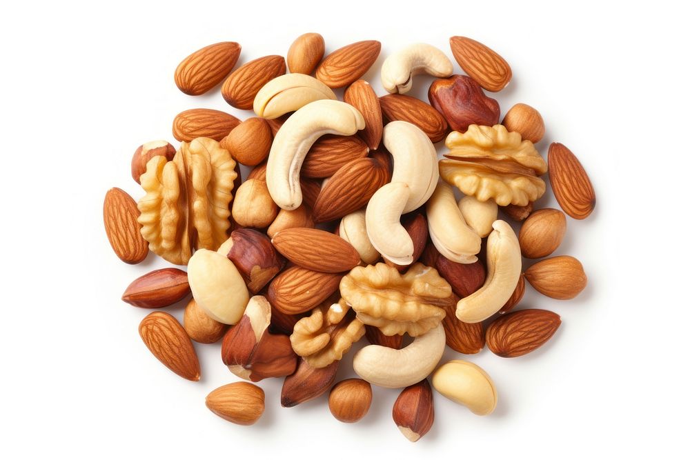 Mixed nuts backgrounds food seed. AI generated Image by rawpixel.
