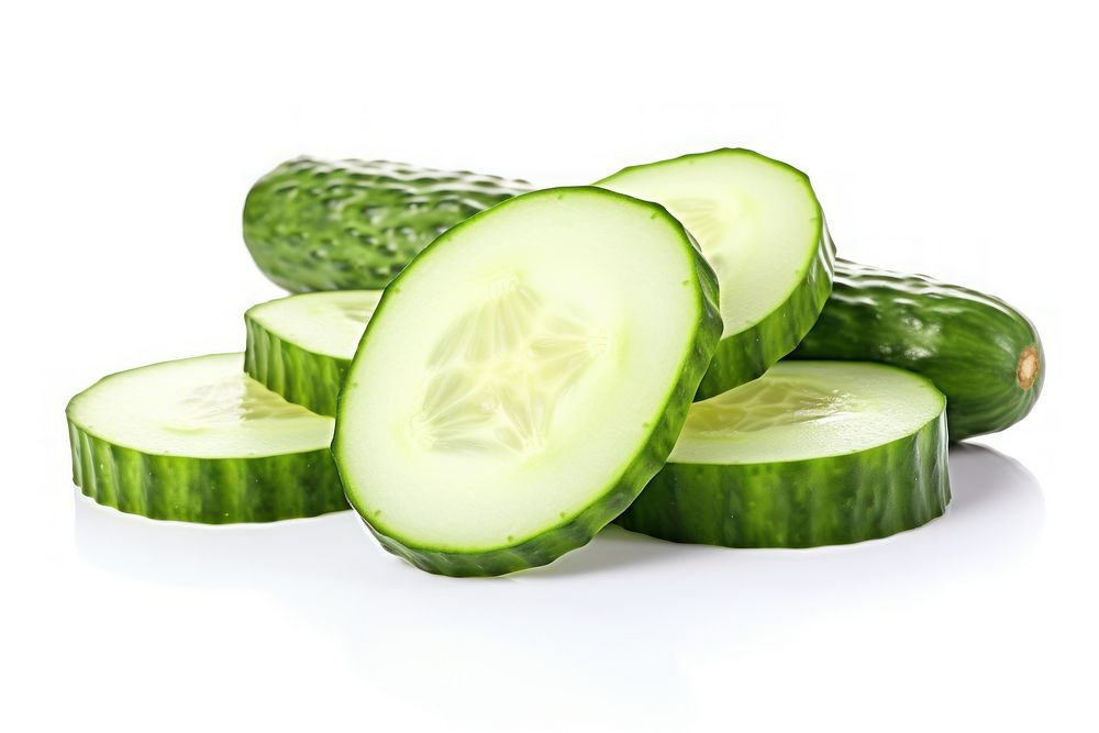Cucumber vegetable fruit slice. AI generated Image by rawpixel.