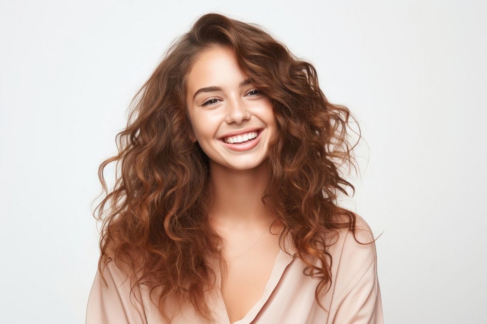 Hairstyle laughing smiling adult. AI generated Image by rawpixel.