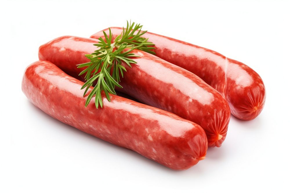 Raw sausage meat food pork. AI generated Image by rawpixel.