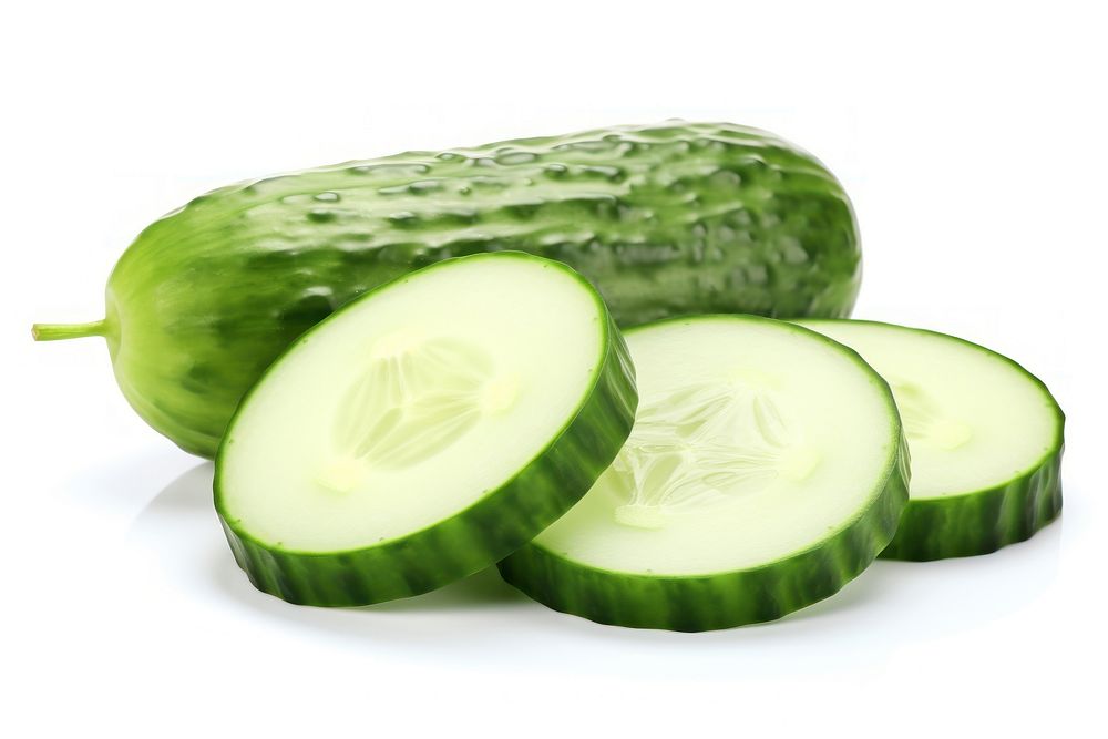 Cucumber vegetable slice plant. AI generated Image by rawpixel.
