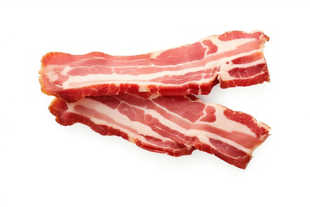 Bacon slice meat pork. AI generated Image by rawpixel.