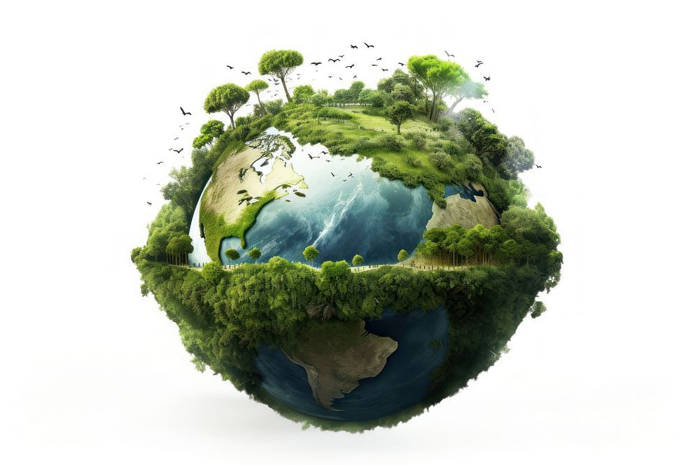 Save green earth outdoors planet nature. AI generated Image by rawpixel.