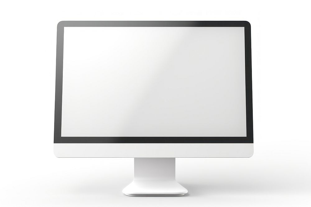 Computer monitor screen white. AI generated Image by rawpixel.