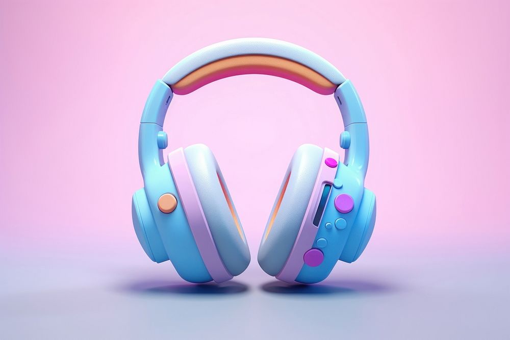 Gaming headphone headphones headset font. AI generated Image by rawpixel.