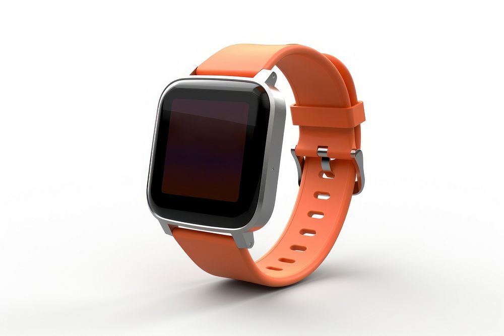 Smartwatch screen font white background. AI generated Image by rawpixel.