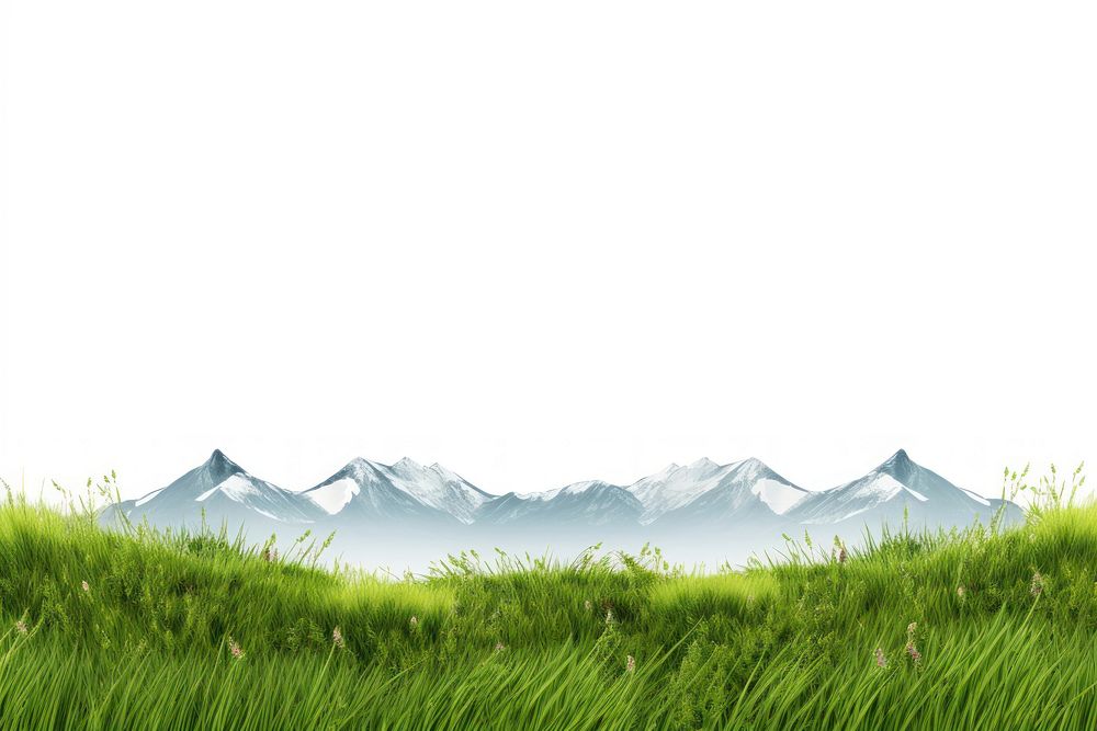 Landscape grassland panoramic mountain. AI generated Image by rawpixel.