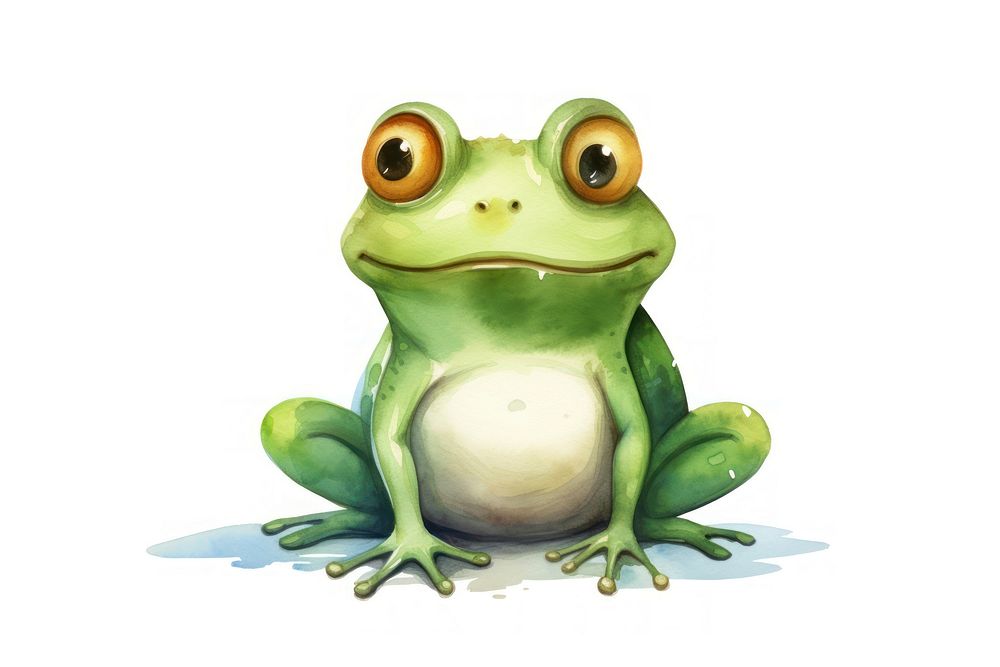 Cute frog amphibian wildlife animal. AI generated Image by rawpixel.