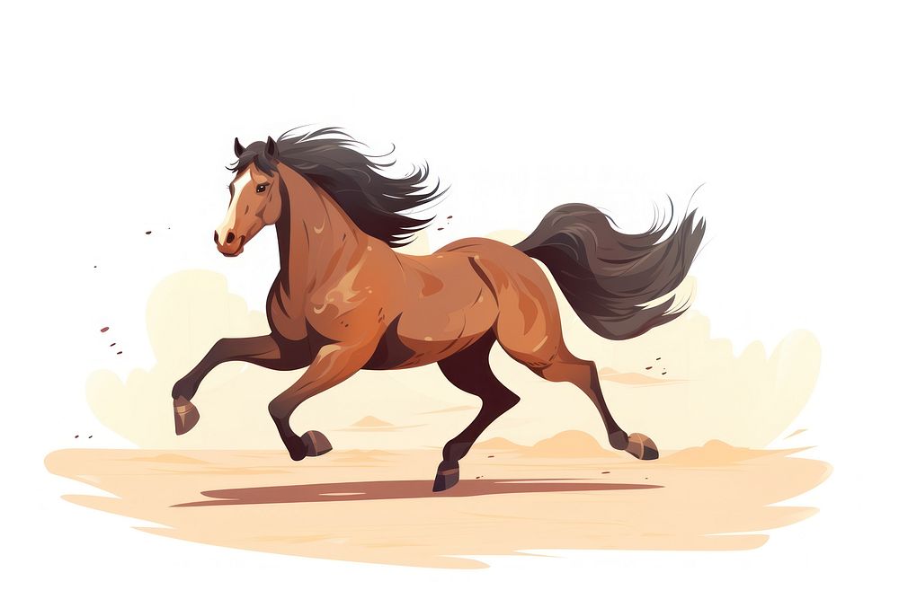Rocky Mountain Horse horse stallion running. AI generated Image by rawpixel.