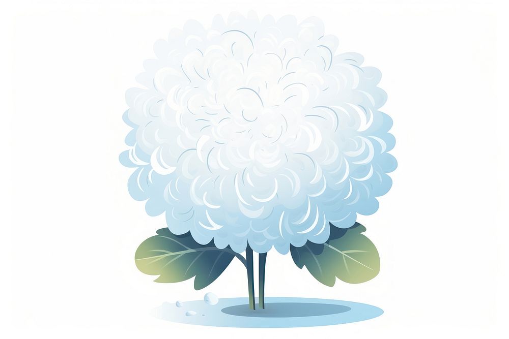 Snowball flower outdoors nature plant. AI generated Image by rawpixel.