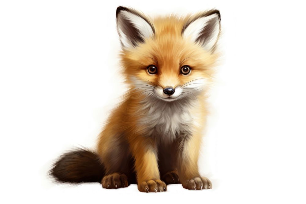 Baby fox wildlife mammal animal. AI generated Image by rawpixel.