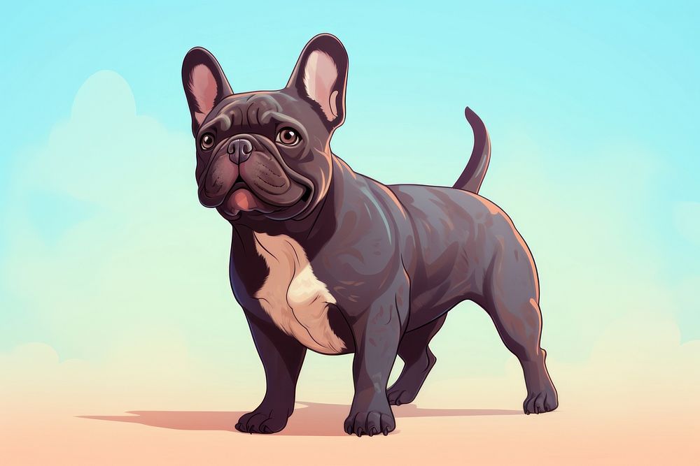 French bulldog animal mammal pet. AI generated Image by rawpixel.