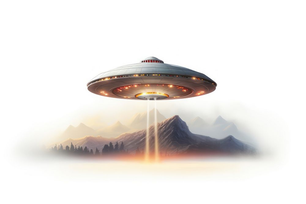 UFO outdoors space sky. AI generated Image by rawpixel.