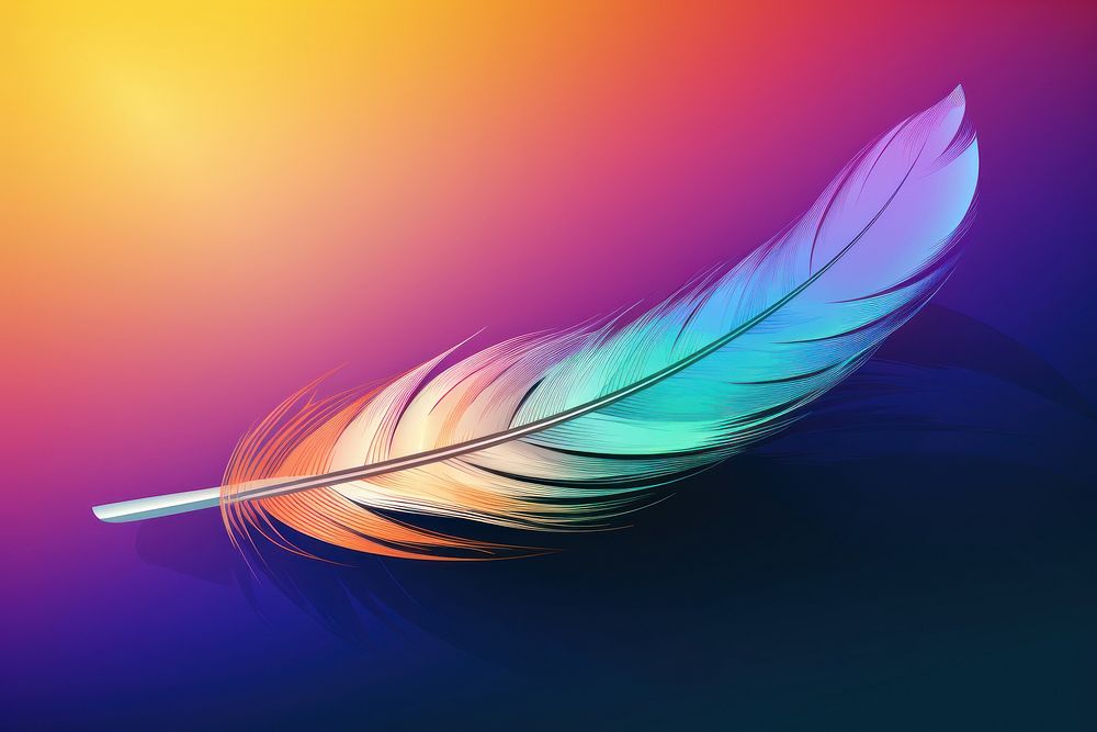 Feather pattern nature lightweight. AI generated Image by rawpixel.