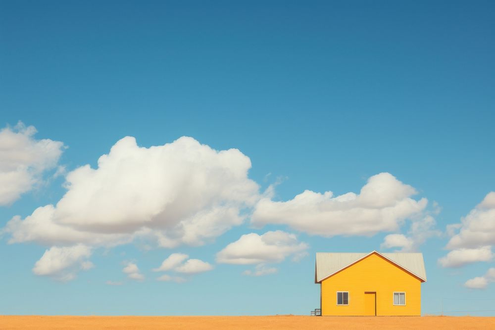 Minimal background building cloud sky. AI generated Image by rawpixel.