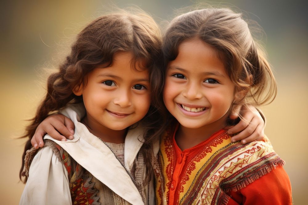 South american children portrait smile photo. AI generated Image by rawpixel.