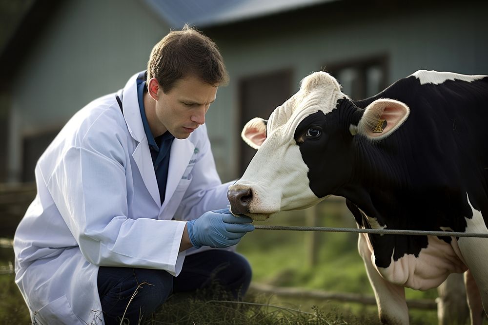 Veterinary animal cow livestock. AI generated Image by rawpixel.