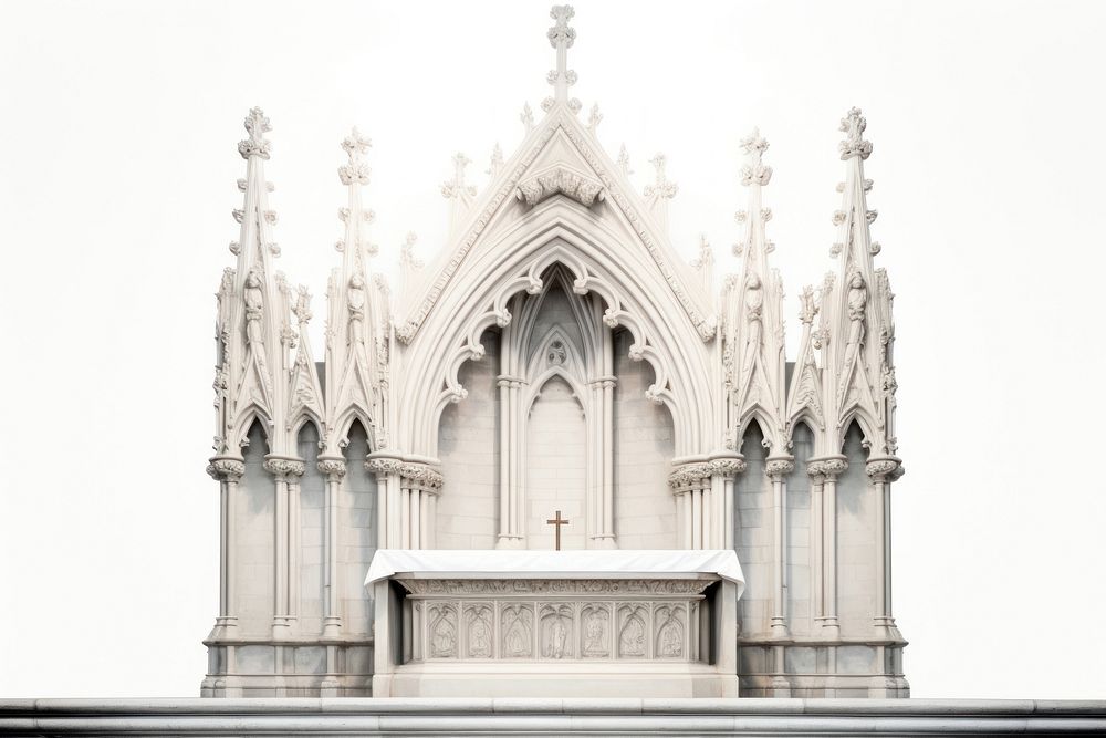 Altar architecture building spirituality. AI generated Image by rawpixel.