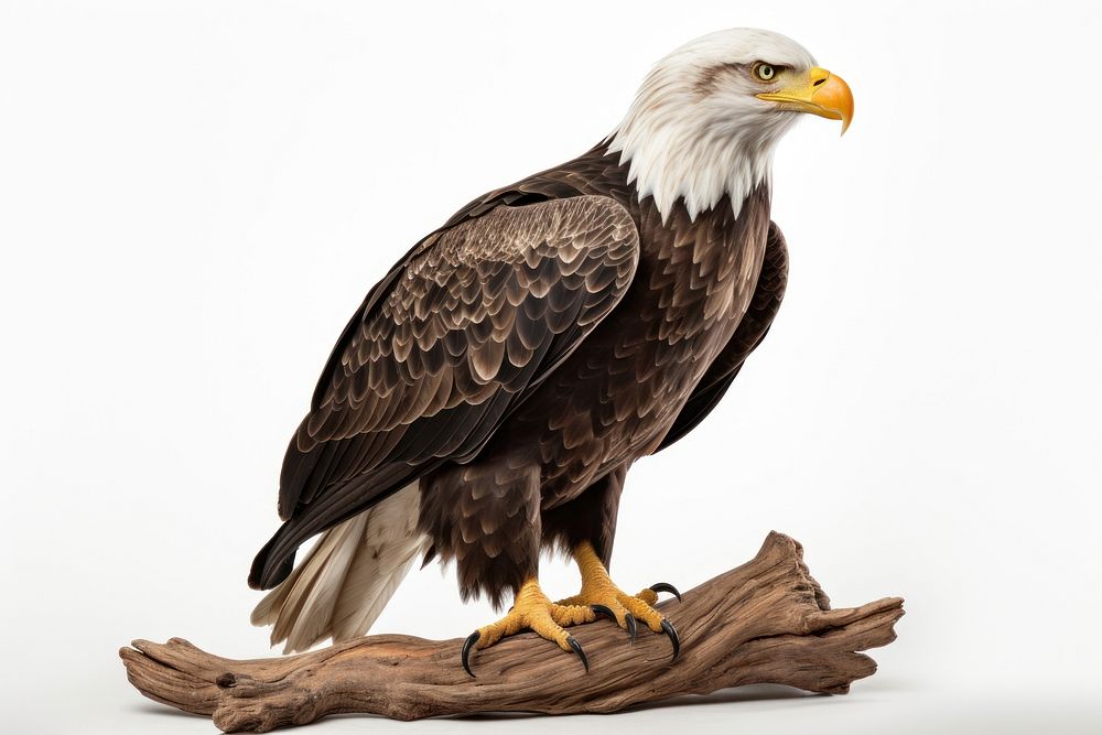 American bald eagle animal beak bird. AI generated Image by rawpixel.