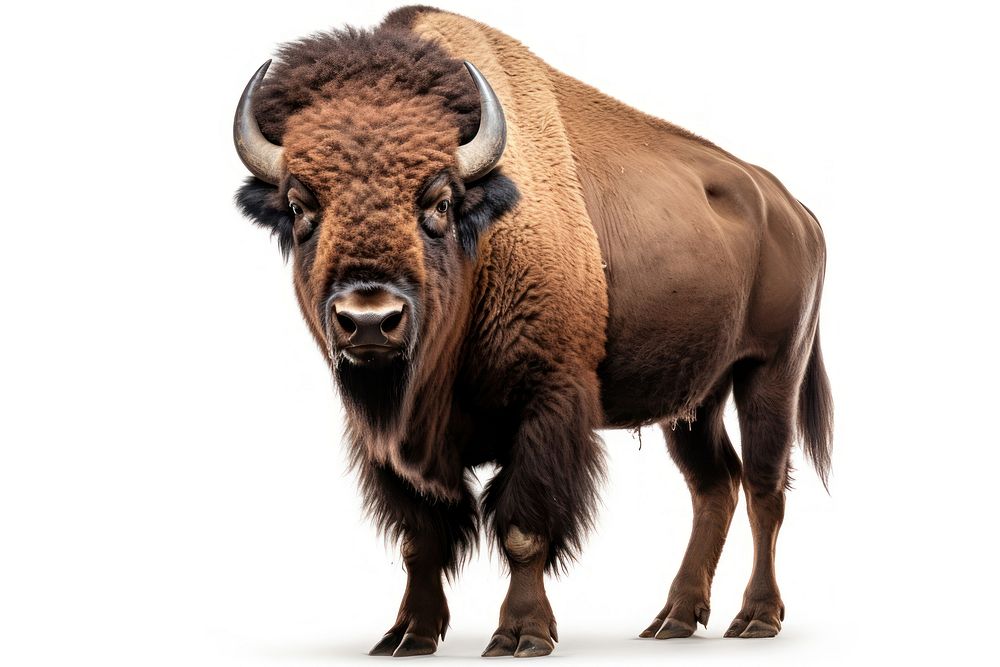 American bison livestock wildlife animal. AI generated Image by rawpixel.