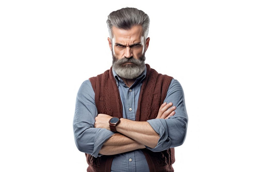 Angry man portrait adult photo. AI generated Image by rawpixel.