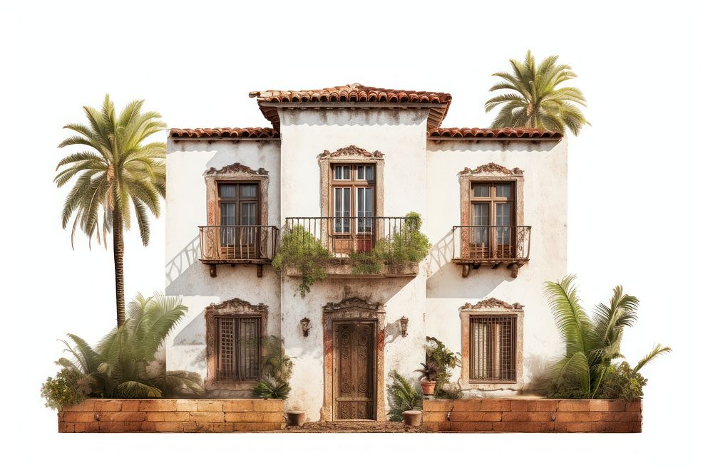 Casa architecture building hacienda. AI generated Image by rawpixel.