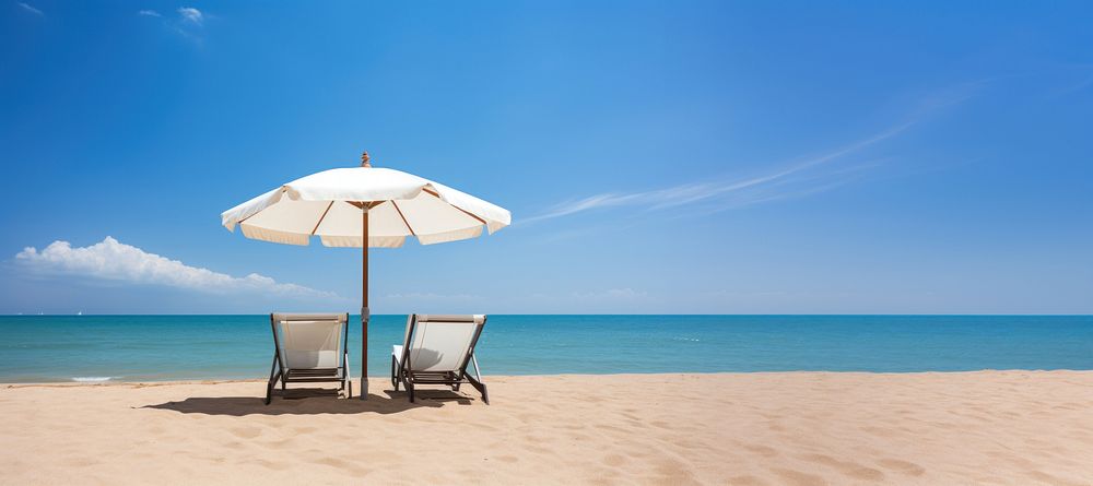 Holiday beach chair sky furniture. 