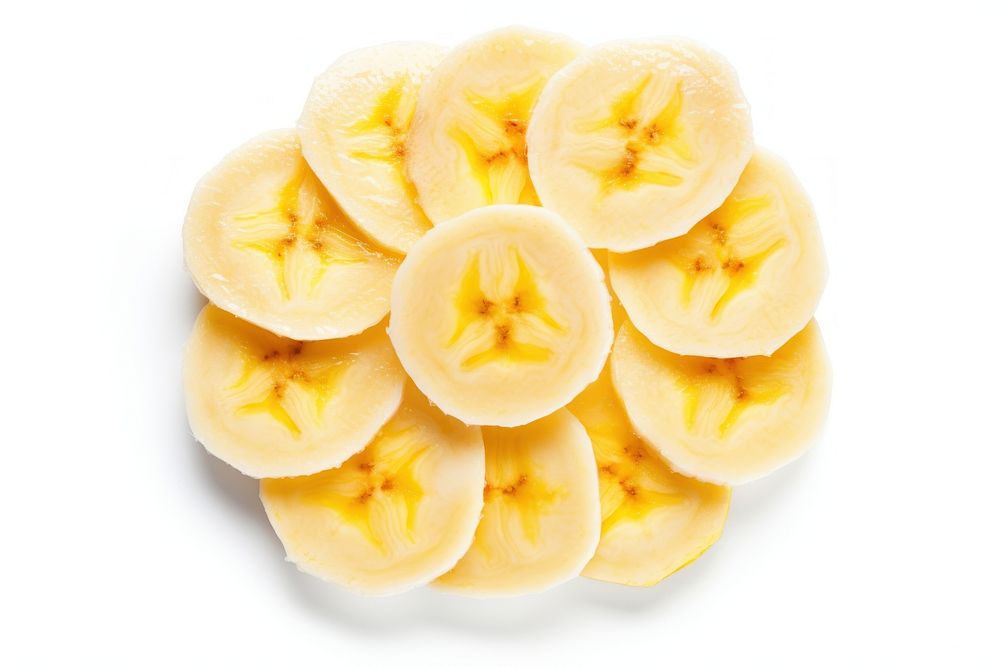 Sliced circle banana fruit plant food. AI generated Image by rawpixel.