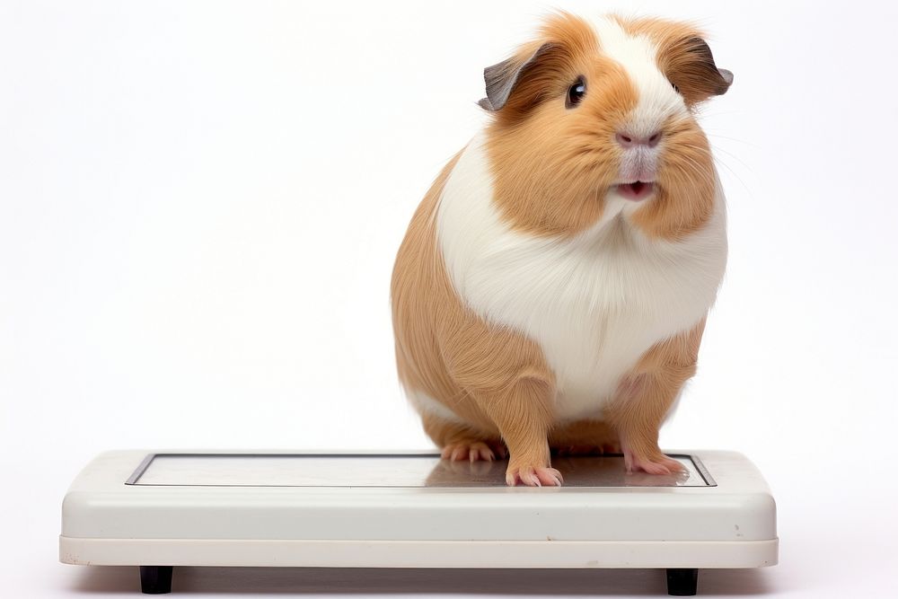 Guinea pig standing hamster mammal. AI generated Image by rawpixel.
