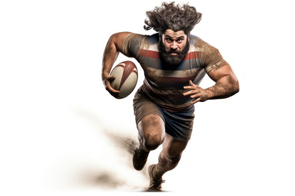 Rugby player man football sports adult. AI generated Image by rawpixel.