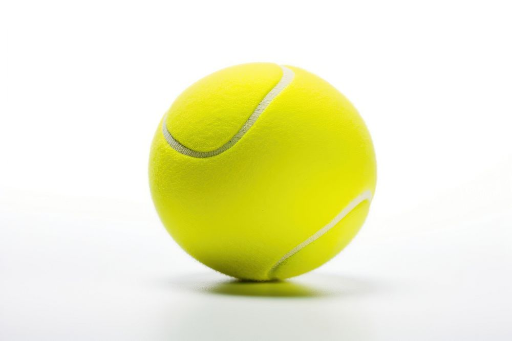 Tennis ball sports white background football. AI generated Image by rawpixel.