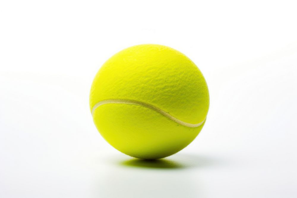 Tennis ball sports white background simplicity. AI generated Image by rawpixel.