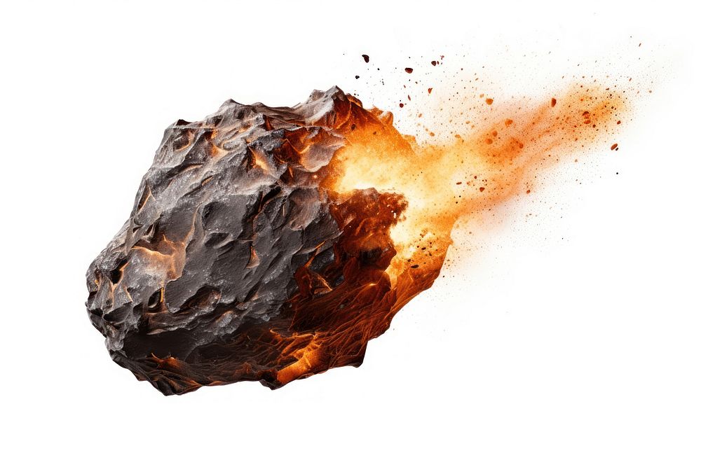 Meteor outdoors rock fire. AI generated Image by rawpixel.