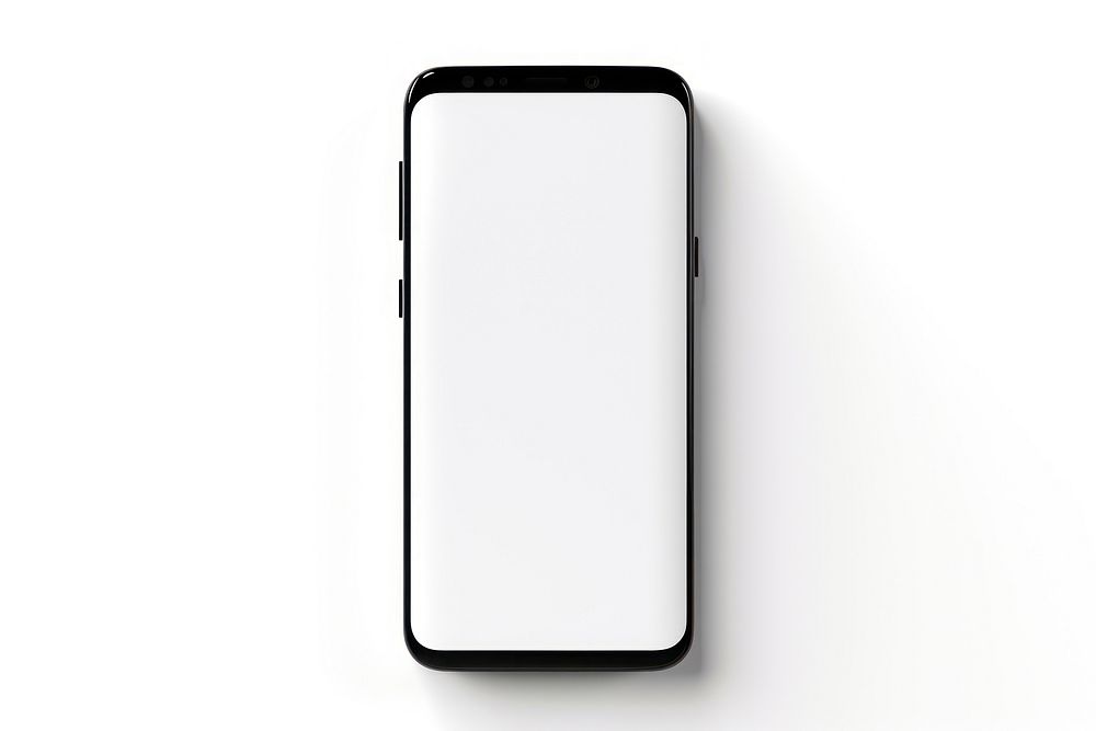 Smartphone font white background electronics. AI generated Image by rawpixel.