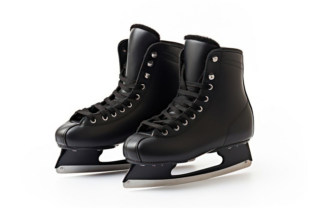 Ice skate shoe footwear black. AI generated Image by rawpixel.