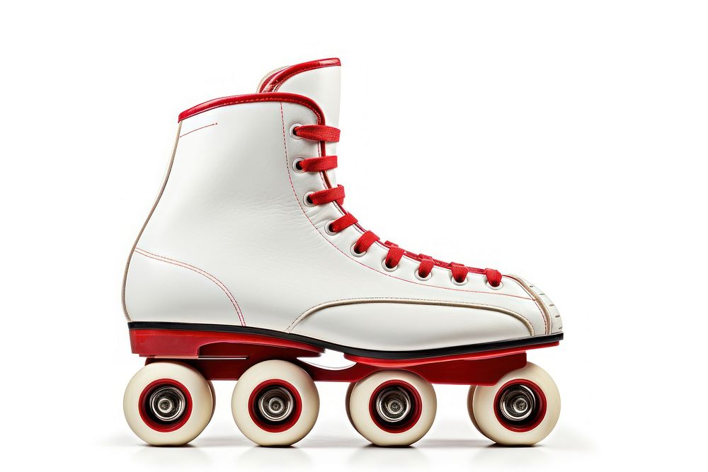 Roller skate skating sports white. AI generated Image by rawpixel.