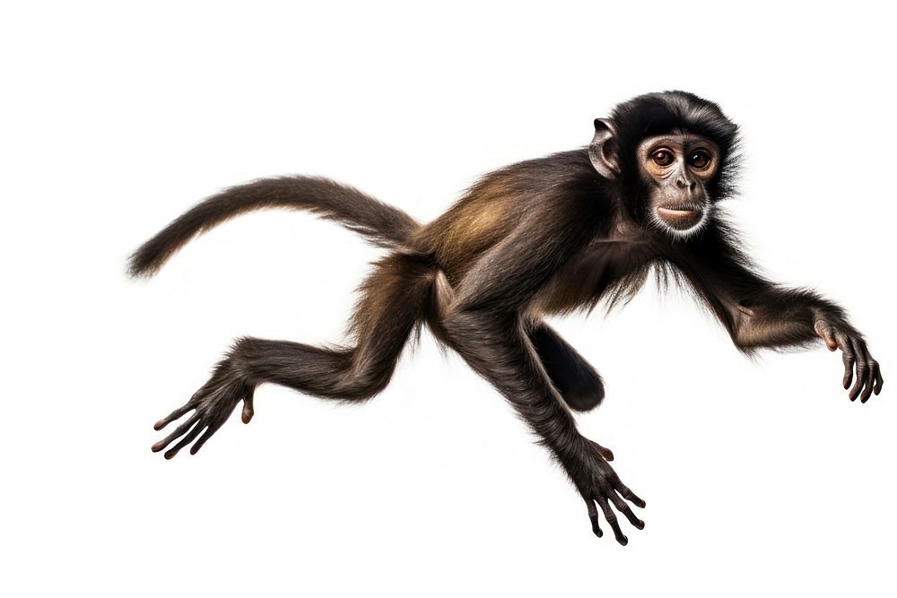 Spider Monkey monkey wildlife animal. AI generated Image by rawpixel.