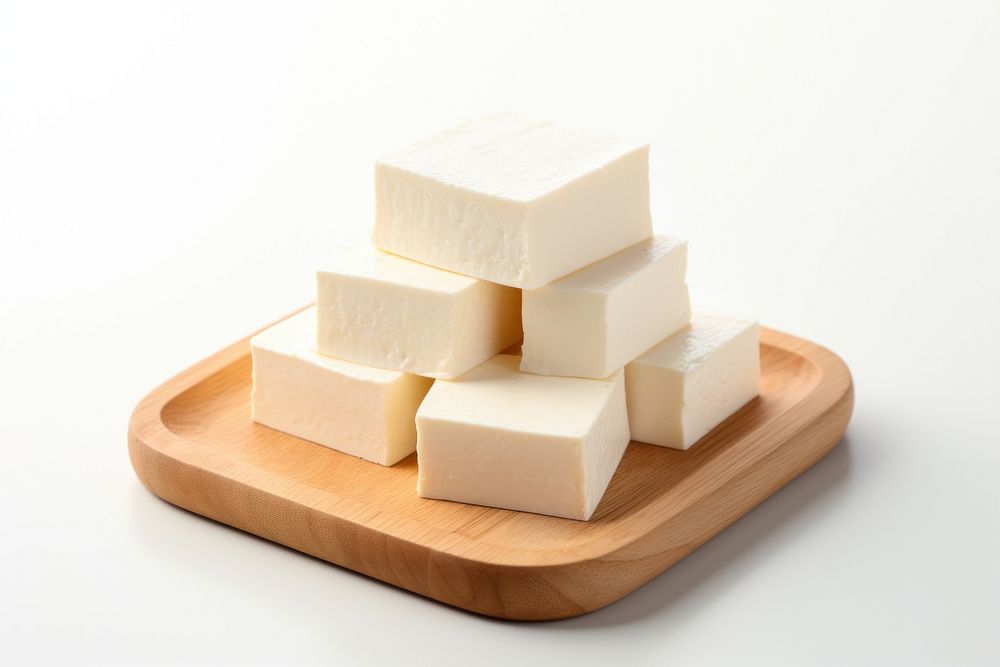 Tofu food parmigiano-reggiano white background. AI generated Image by rawpixel.